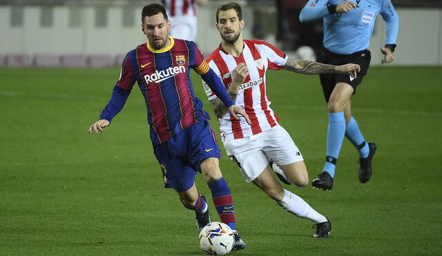 Barcelona y Athletic Bilbao se enfrentaron el pasado 31 de enero en LaLiga Santander. Foto: AFP