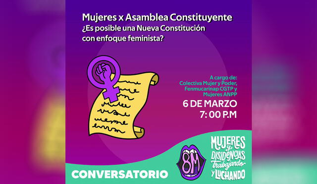 El encuentro feminista se dará este 6, 7 y 8 de marzo. Foto: difusión