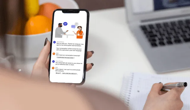 Group Transcrib‪e se puede descargar gratis a través de la App Store. Foto: composición La República