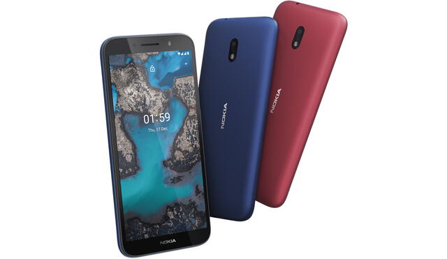 El celular funciona con el sistema operativo Android 10 Go Edition. Foto: Nokia