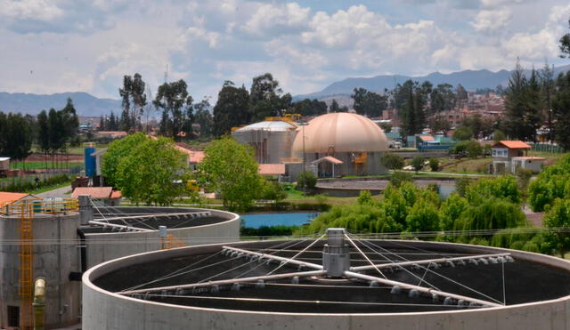 Planta de Tratamiento de Aguas Residuales-PTAR del distrito San Jerónimo en Cusco. Foto: MTC