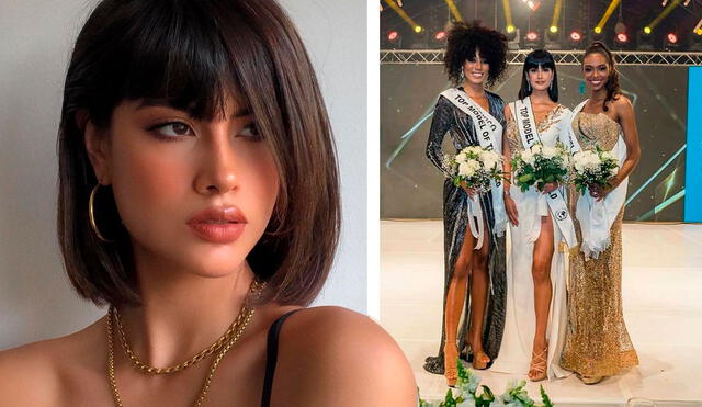 Miss Top Model of the World: Pierinna Patino junto a Priscila Valverde (México) y Giselle Archbold Davis (Colombia). Foto: Wbotopmodel / Instagram