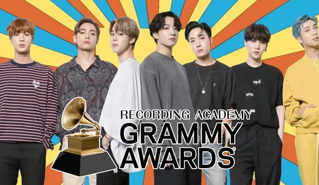 BTS será una de los grupos que se presenten en la próxima ceremonia de los Grammy Awards. Foto: composición/Facebook/BTS