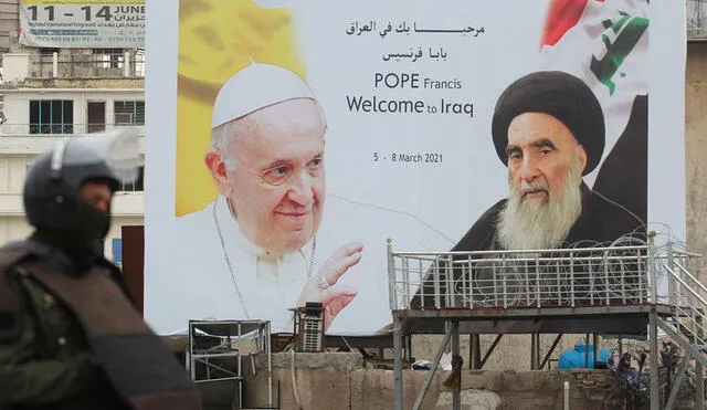 Este viaje fue el número 33 del pontificado del papa y es considerado el más arriesgado por los recientes ataques en Irak. Foto: AFP