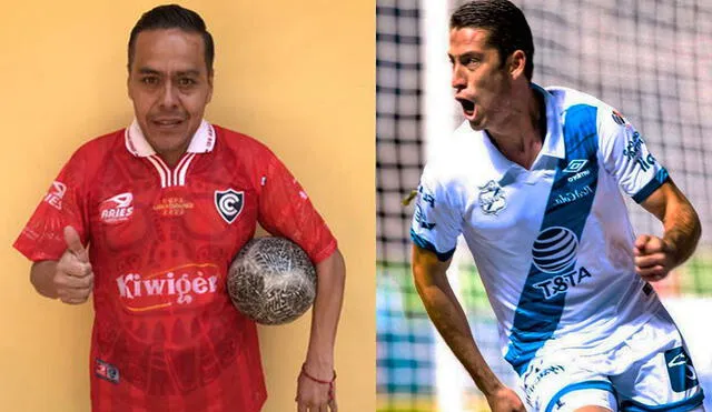 Olvera calificó a  Ormeño como "un goleador con muy buen físico". Foto: composición Cienciano/AFP