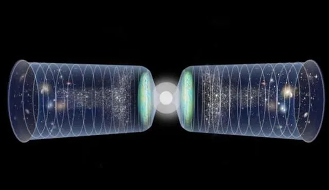 El Big Bang no sería el inicio del tiempo, sino el punto medio desde donde el universo se bifurca. Foto: Alamy