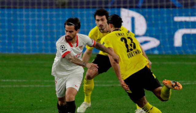Los andaluces cayeron en el Sánchez Pizjuán por 3-2 ante Dortmund. Foto: EFE