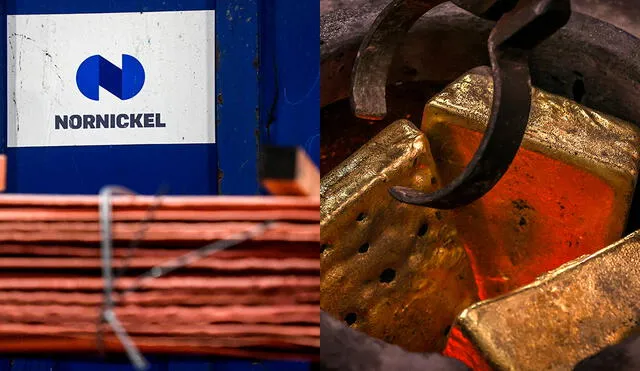 El cobre cayó un 0,1% mientras que el oro al contado perdió un 0,6% a $ 1.690,01 la onza. Foto: composición LR / AFP