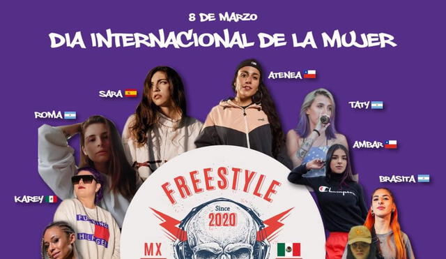 Las mujeres más destacadas del panorama actual del freestyle en habla hispana. Foto: Freestyle Alterno