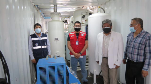 Red de Salud Aymaraes recibió una planta de oxigeno adquirida en la campaña de Aymaraes Respira. Foto: difusión