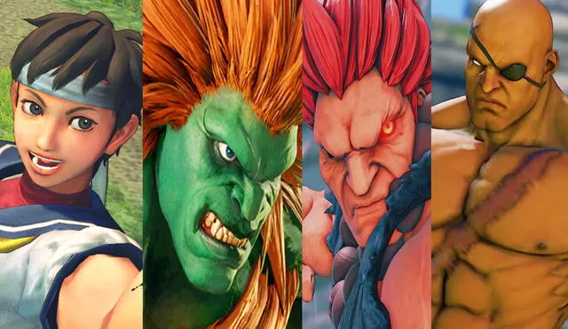 Sakura, Blanka, Akuma y Sagat son los personajes clásicos más populares de Street Fighter. Foto: composición La República