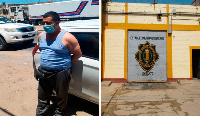 Policía está recluido en el penal de Chiclayo con mandato de prisión preventiva. Foto: composición La República