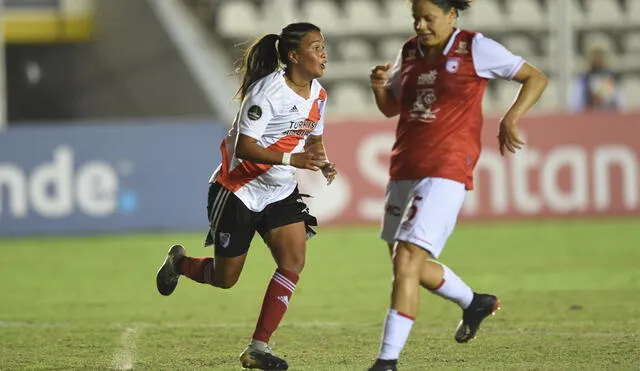 River Plate obtuvo su primer triunfo en la Copa Libertadores Femenina ante Santa Fe. Foto: Twitter