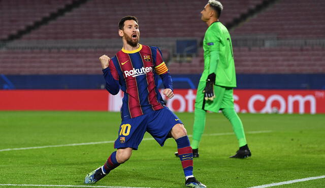 Lionel Messi anotó el único gol del Barcelona en la derrota de la ida. Foto: EFE