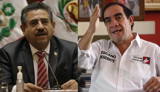 Yonhy Lescano volvió a deslindar de Manuel Merino a un mes de las Elecciones Generales 2021. Foto: composición / La República