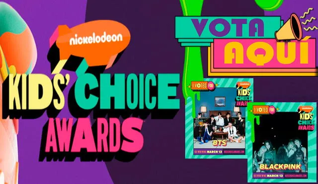 El 13 de marzo se realizará los Kids' Choice Awards. Foto: composición LR / Nickelodeon