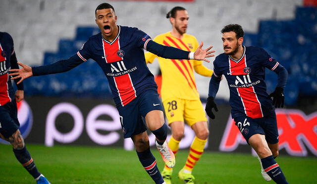 PSG jugará en los cuartos de final de la Champions League tras eliminar al FC Barcelona. Foto: AFP