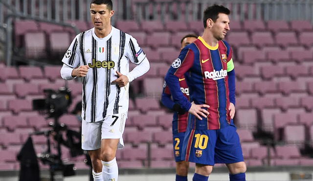 Messi acaba contrato con el FC Barcelona en junio y Cristiano Ronaldo podría abandonar la Juventus. Foto: AFP/Josep Lago