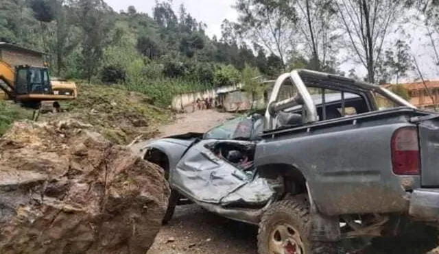 No se reportaron heridos, solo daños materiales. Foto: Cajamarca reporteros