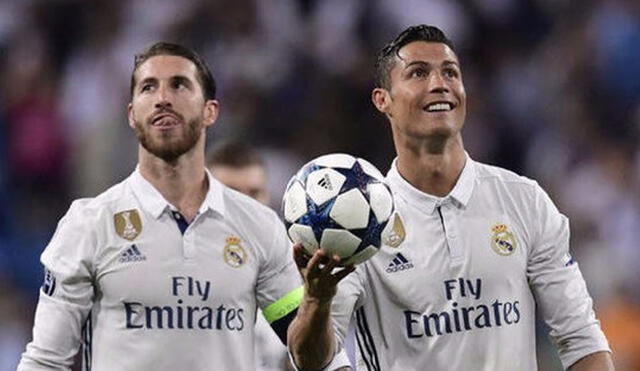 Sergio Ramos y Cristiano Ronaldo compartieron filas en el Real Madrid por nueve temporadas. Foto: AFP