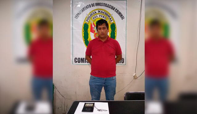 Sergio Gurbillón se negó a identificarse y fue llevado a la Comisaría de Ayacucho. Foto: PNP