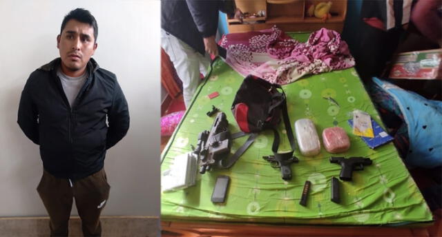 Los agentes encontraron los objetos en el inmueble del policía ubicado en la ciudad de Ilave. Foto: Policía Nacional.