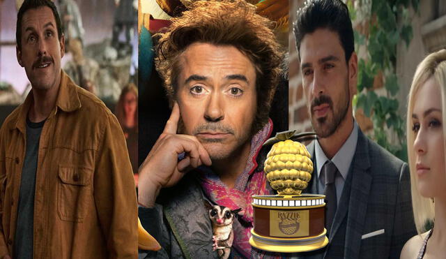 Dolittle, con Robert Downey Jr, tiene más nominaciones en las diferentes categorías. Foto: composición/Netflix/Universal