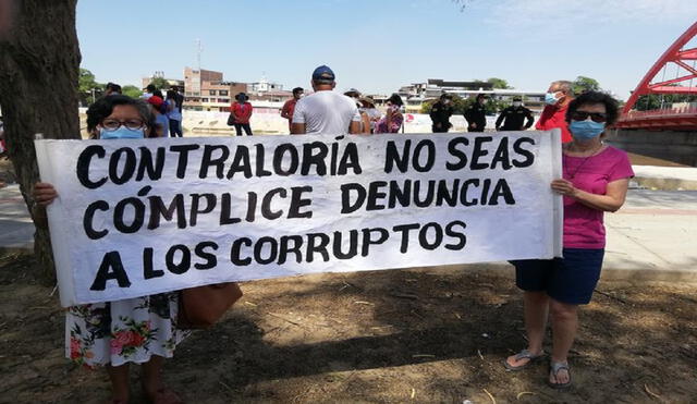 Pobladores protestan por obras en el río Piura. Foto: La República