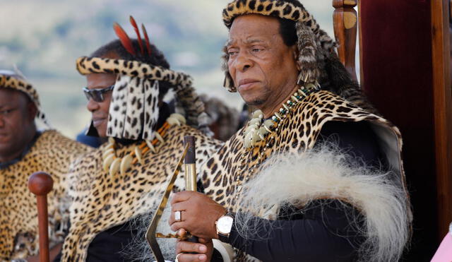 Zwelithini fue coronado a los 23 años en 1971. Durante su reinado contribuyó a la unidad de las etnias en Sudáfrica. Foto: EFE