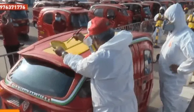 Este viernes 12 de marzo iniciaron el pintado de los vehículos. Foto: captura de ATV