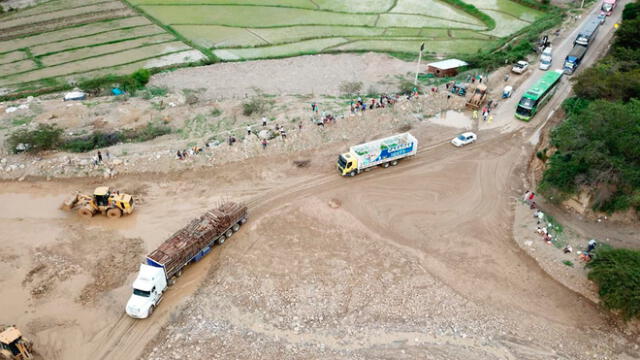 De manera restringida se reinició el pase de vehículos en la vía a Cajamarca. Foto: Concesionaria Vial Sierra Norte