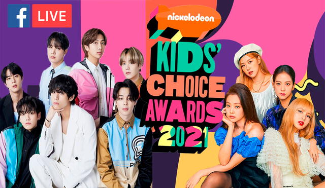 No te pierdas el Live stream de los Kids Choice Awards 2021 con BTS y BLACKPINK. Foto: composición LR