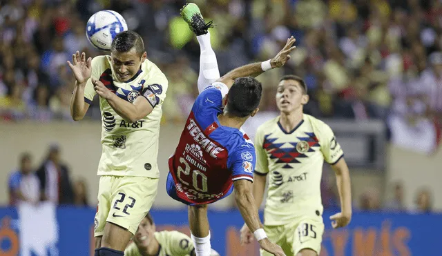 América y Chivas se enfrentan por la Liga MX. Foto: AFP
