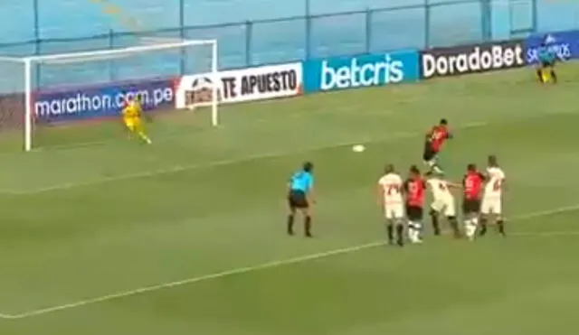 Vidales igualó el marcador por 1-1 en la fecha 1 de la Liga 1. Foto: captura Gol Perú