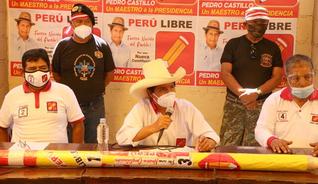 Pedro Castillo hizo una serie de propuestas a sus simpatizantes. Foto: La República