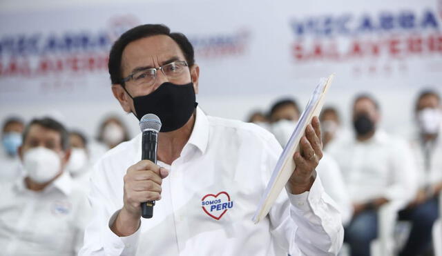 Vizcarra lidera la lista para el Congreso de Somos Perú de cara a las elecciones del 11 de abril. Foto: Marco Cotrina/La República