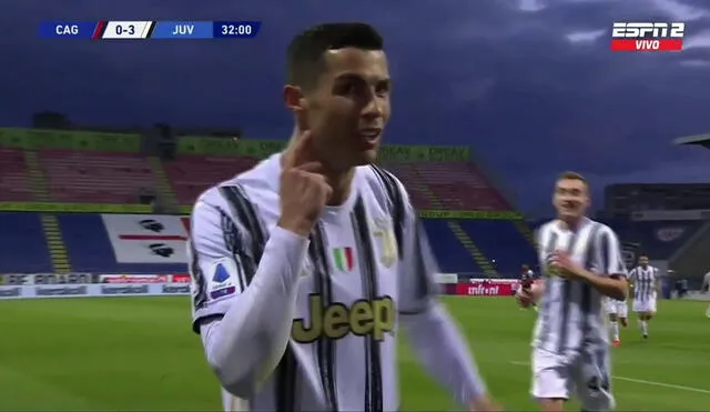 Cristiano Ronaldo es el goleador de la Juventus en la Serie A 2021. Foto: ESPN 2