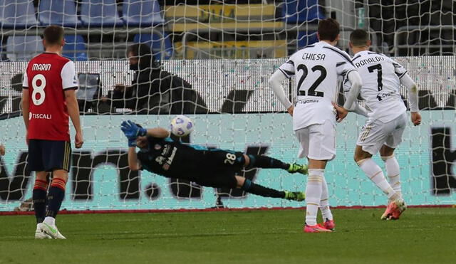 Juventus golea a Cagliari con hat-trick de Cristiano Ronaldo. Foto: EFE