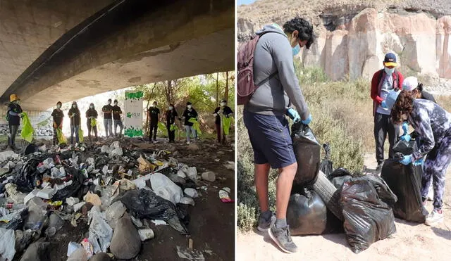 Planifican continuar con campañas de limpieza en puntos críticos. Foto: Municipios de Arequipa y Cerro Colorado.