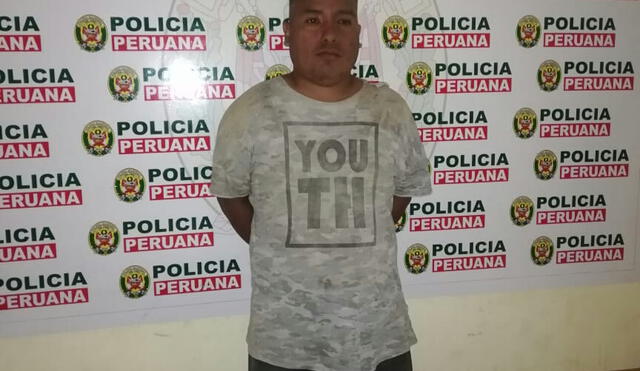 Vladimir Vargas trató de esconderse en una casa, pero fue atrapado por la Policía. Foto: PNP