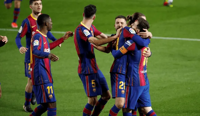 Messi abrió el marcador ante el Huesca. Foto: AFP