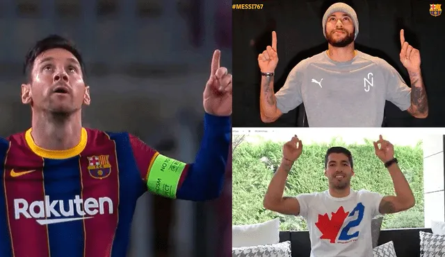 En su partido 767 con el Barcelona, Lionel Messi anotó un doblete ante Huesca. Foto: composición de La República