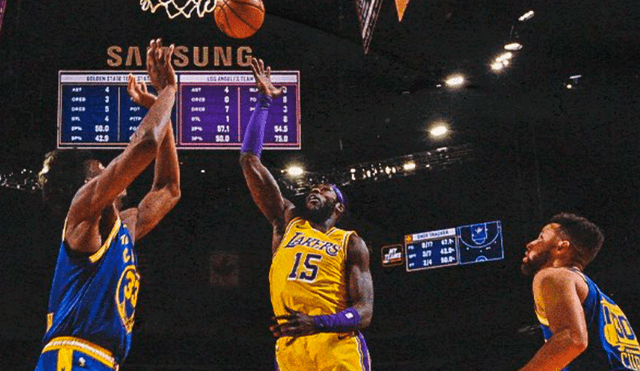 Lakers enfrenta a Warriors por la NBA. Foto: Los Angeles Lakers/Twitter
