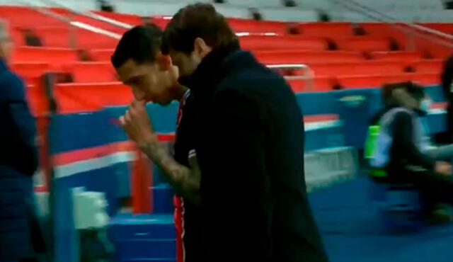 Ángel Di María tuvo que ser sustituido en la segunda mitad del partido. Foto: Ligue 1