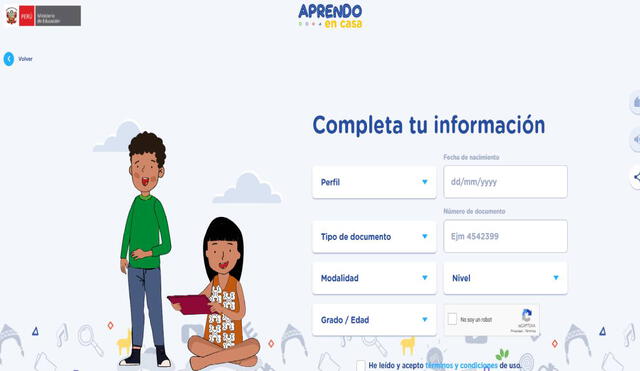 Las clases virtuales del Aprendo en casa comenzarán el próximo 5 de abril. Foto: captura aprendoencasa.pe