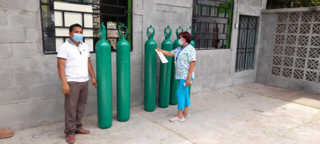 Ciudadanos solicitan planta de oxígeno para pacientes que no van a hospitales. Foto: Obispo Chulucanas.