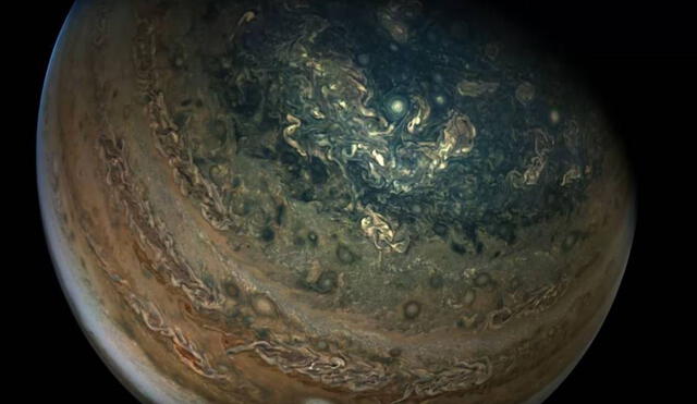 En 1994, los astrónomos observaron por primera vez una tormenta del amanecer en Júpiter. Sin embargo, nunca habíamos podido verlas formarse. Foto: NASA