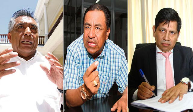 David Cornejo, Willy Serrato y Abel Concha son acusados por la  Fiscalía. Foto: Composición La República.