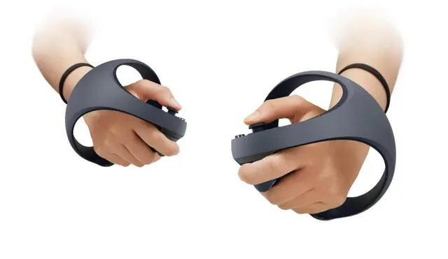 Sony mostró las primeras imágenes de lo que serán sus nuevos controles para su set de realidad virtual compatible con PS5. Foto: PlayStation