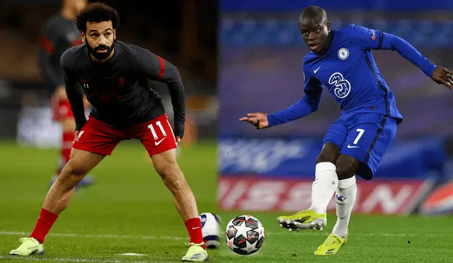 Salah y Kanté son ganadores de la Premier League con Liverpool y Chelsea, respectivamente. Foto: AFP